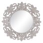 Sienas spogulis 122,7 x 4,8 x 122,7 cm Stikls Balts Poliuretāns cena un informācija | Spoguļi | 220.lv