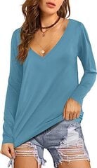 темно-синяя летняя блузка без рукавов с цветочным принтом цена и информация | Женские блузки, рубашки | 220.lv