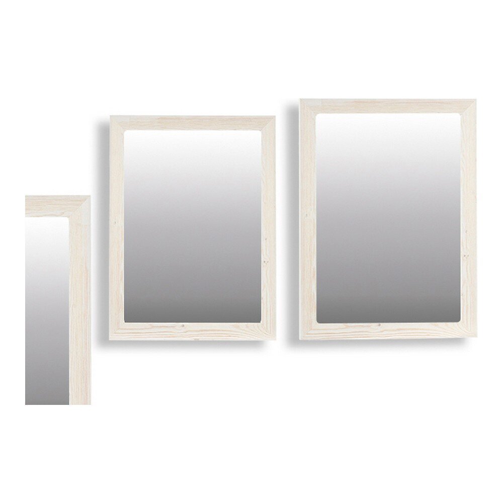 Sienas spogulis Canada Balts (60 x 80 x 2 cm) цена и информация | Spoguļi | 220.lv