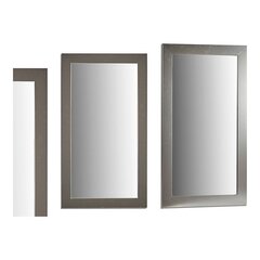 Sienas spogulis Koks Stikls Sudrabains (64,5 x 1,5 x 84,5 cm) cena un informācija | Spoguļi | 220.lv