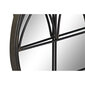 Sienas spogulis DKD Home Decor Melns Metāls (76 x 4 x 76 cm) cena un informācija | Spoguļi | 220.lv