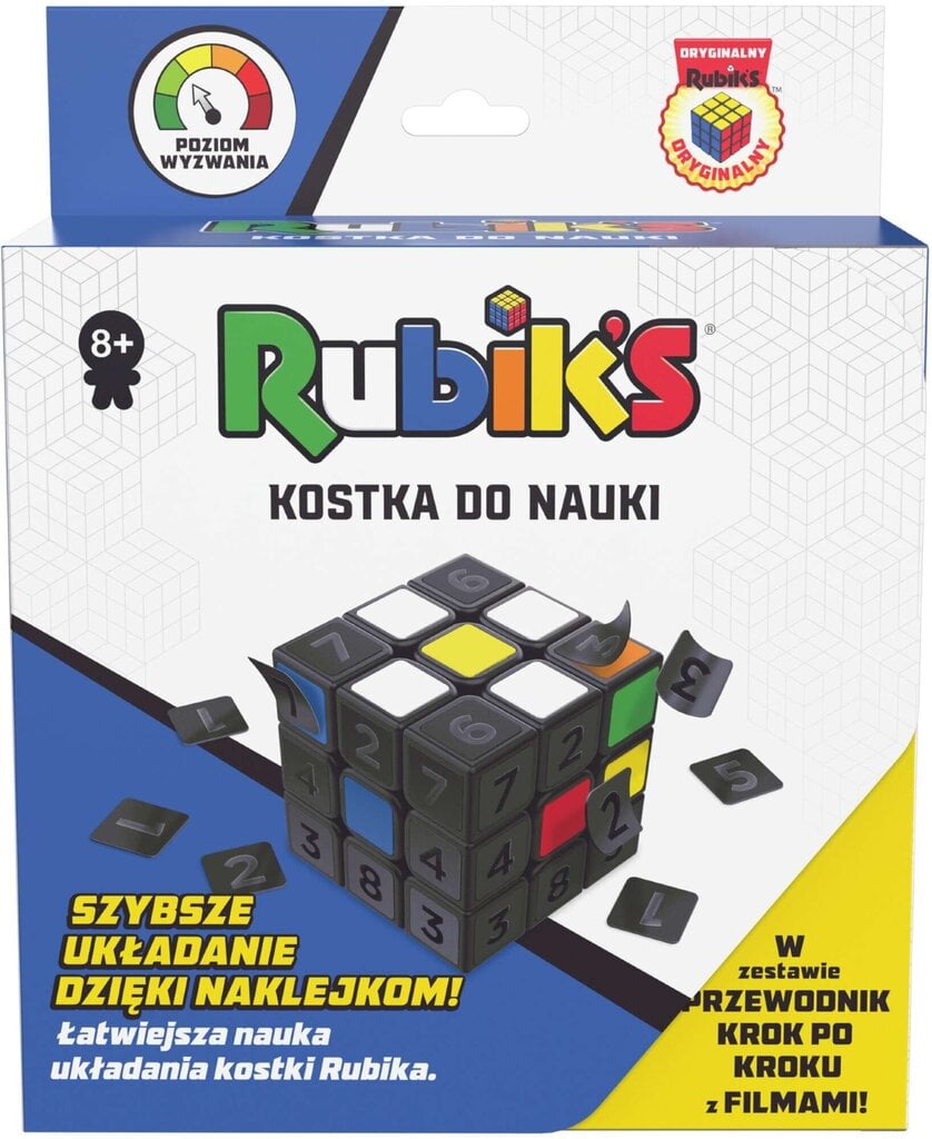Rubika mācību kubs krāsaina stratēģijas spēle ar uzlīmēm Spin Master Guide cena un informācija | Galda spēles | 220.lv