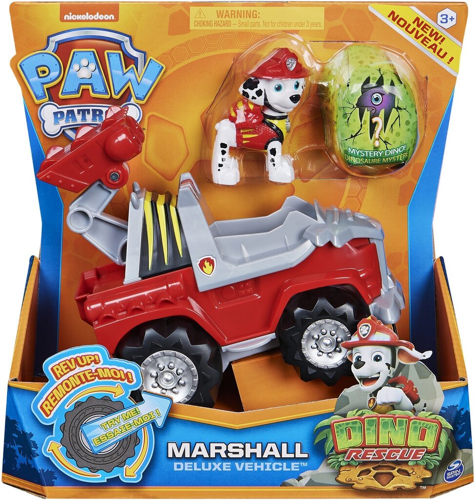 Figure Dino Rescue Marshall Paw Patrol cena un informācija | Rotaļlietas zēniem | 220.lv