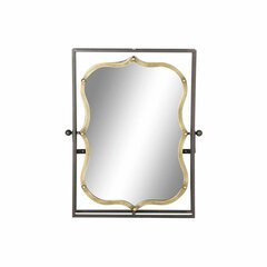 Sienas spogulis DKD Home Decor Melns Metāls Bronza (51.5 x 12 x 65 cm) cena un informācija | Spoguļi | 220.lv