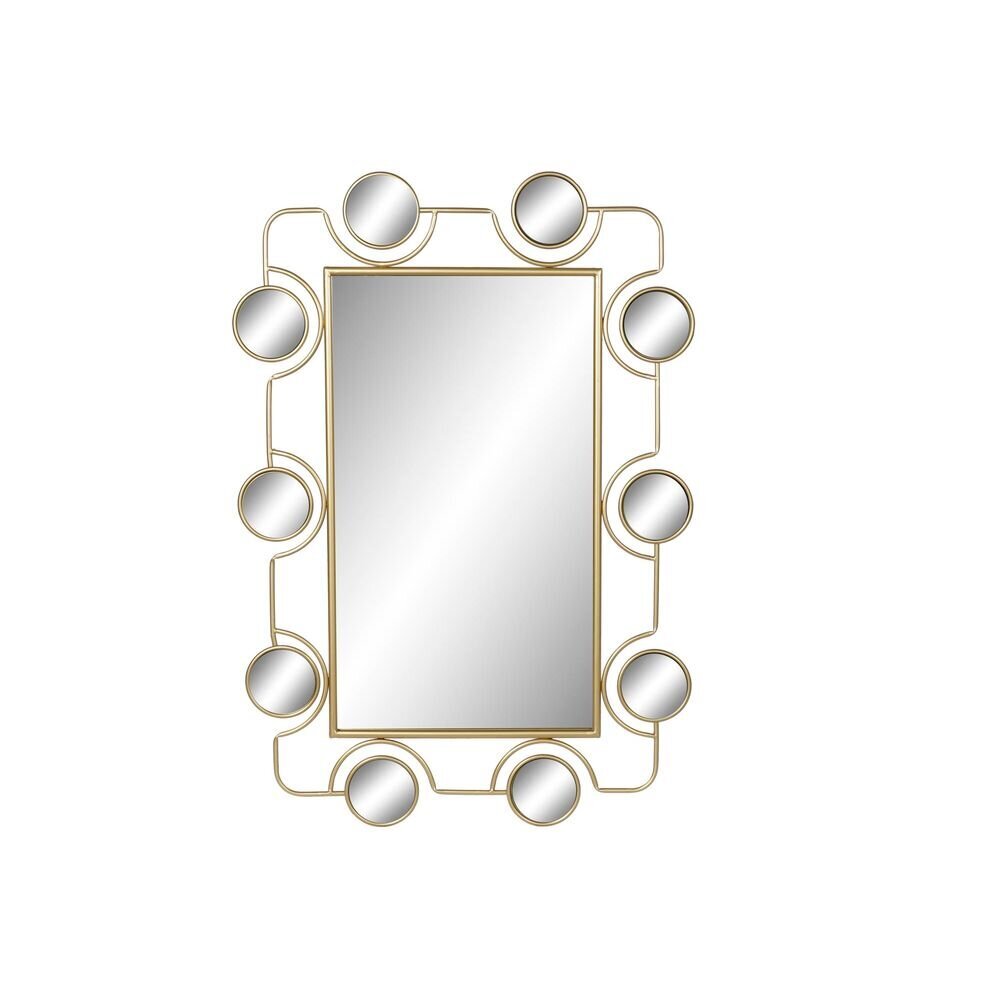 Sienas spogulis DKD Home Decor Melns PVC Metāls Bronza (70 x 2 x 100 cm) cena un informācija | Spoguļi | 220.lv