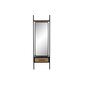 Brīvi stāvošs spogulis DKD Home Decor Melns Koks Metāls Stikls (58 x 30 x 191 cm) cena un informācija | Spoguļi | 220.lv