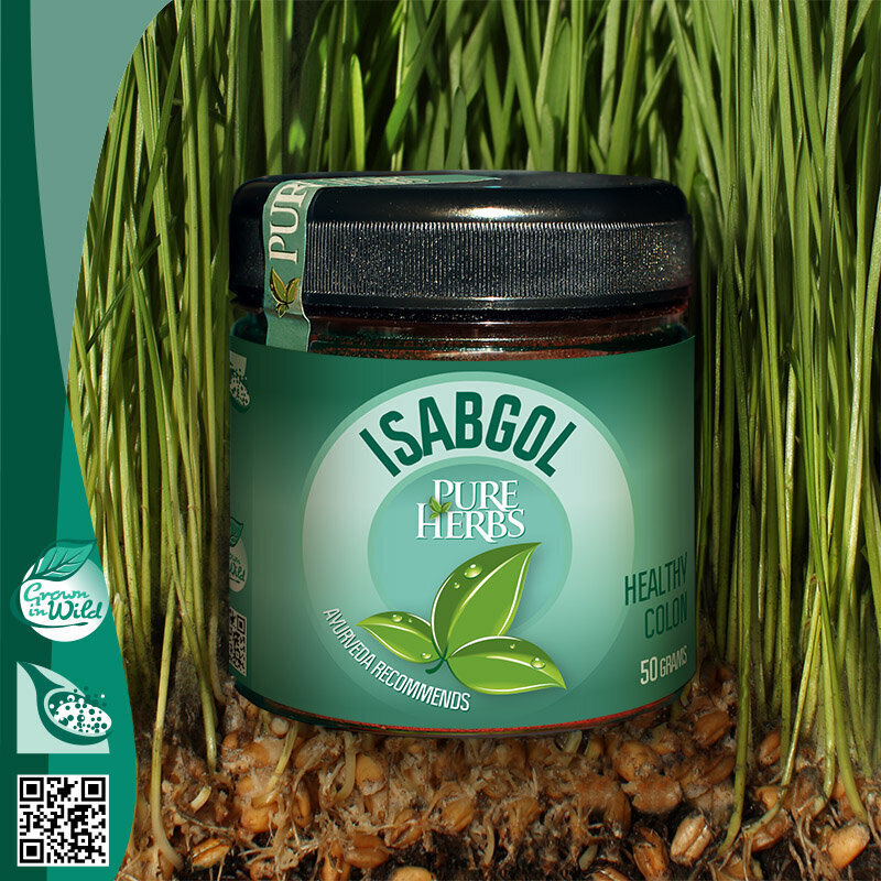 Ājurvēdas augs PureHerbs.Eu ISABGOL, 70 g цена и информация | Tējas un ārstniecības augi | 220.lv