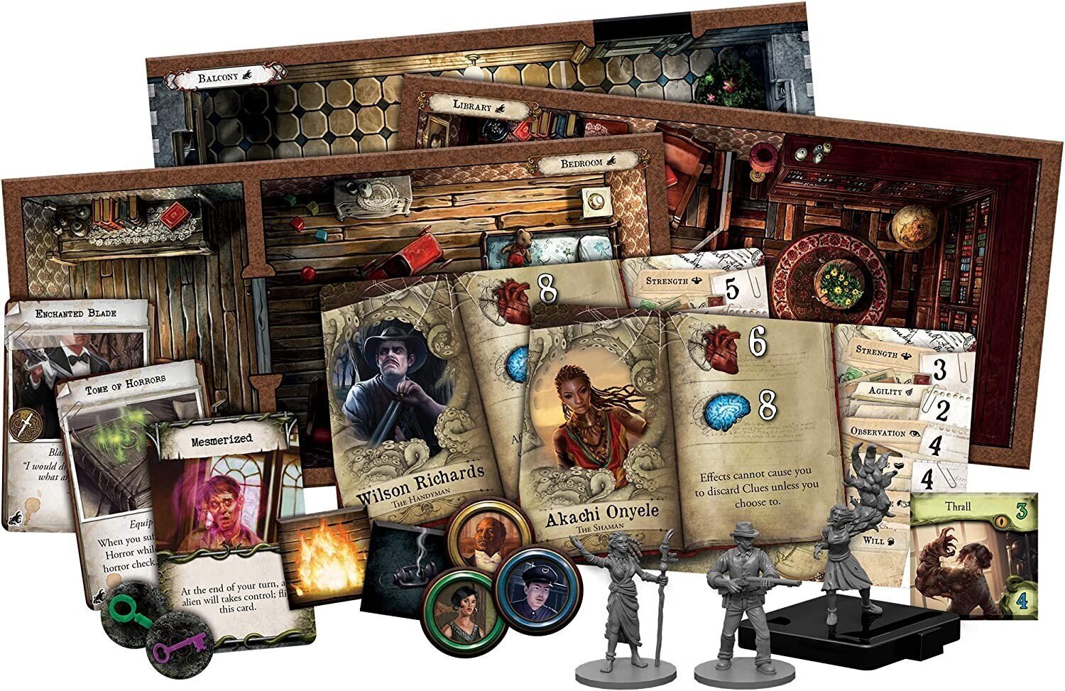 Galda spēļu paplašinājums Mansions of Madness otrais izdevums Beyond the Threshold Expansion cena un informācija | Galda spēles | 220.lv