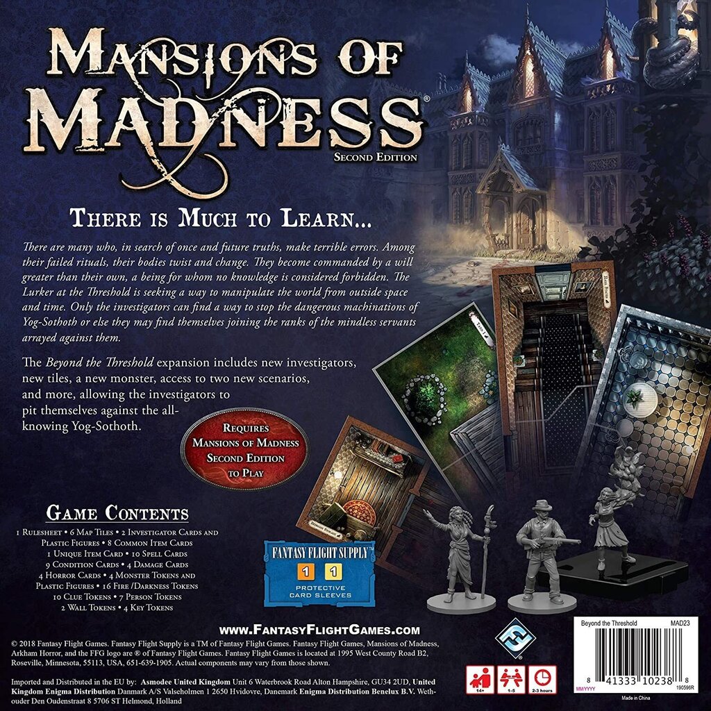 Galda spēļu paplašinājums Mansions of Madness otrais izdevums Beyond the Threshold Expansion cena un informācija | Galda spēles | 220.lv