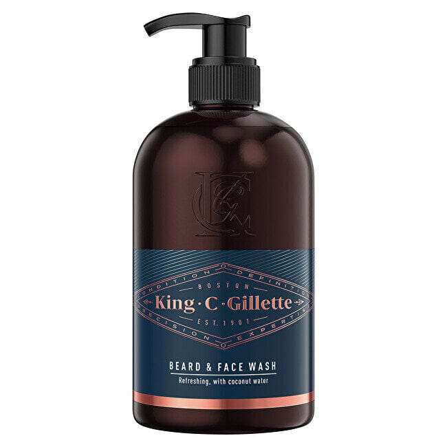 Bārdas šampūns un sejai King (Beard & Face Wash) 350 ml цена и информация | Skūšanās piederumi, kosmētika | 220.lv