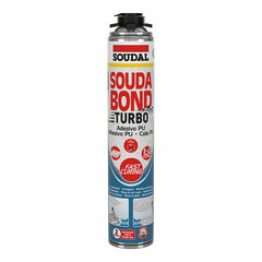 Putas Soudal SoudaBond Turbo Poliuretāns Ierocis 750 ml cena un informācija | Izolācijas materiāli | 220.lv