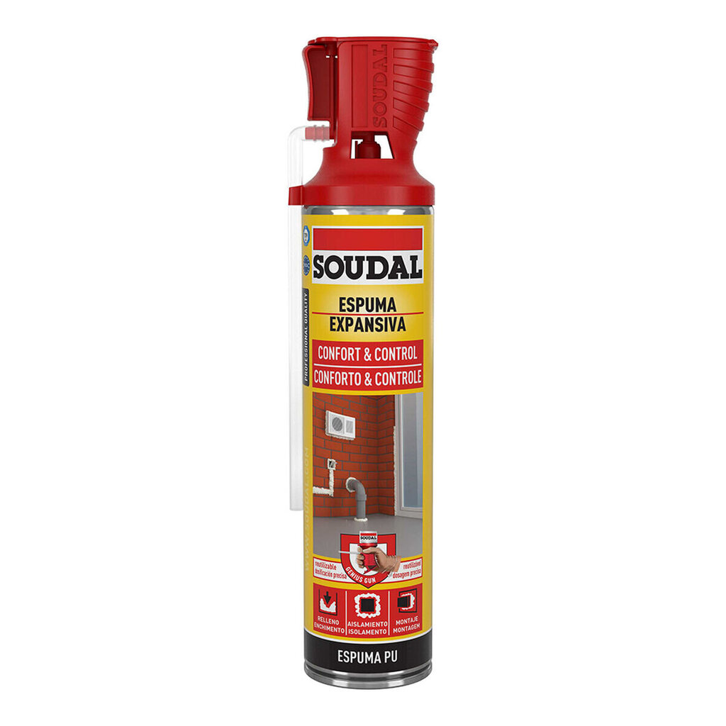 Putas Soudal Confort & Control 123921 Poliuretāns 600 ml цена и информация | Izolācijas materiāli | 220.lv