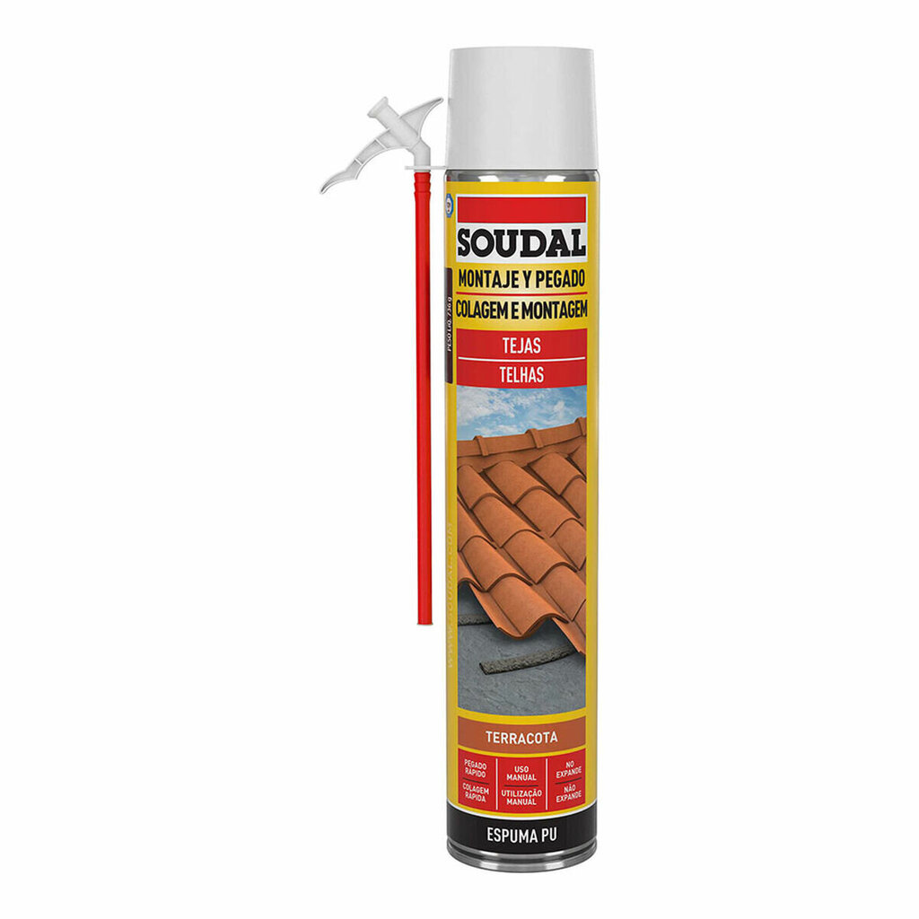 Putas Soudal Poliuretāns Jumts Sarkans 750 ml цена и информация | Izolācijas materiāli | 220.lv