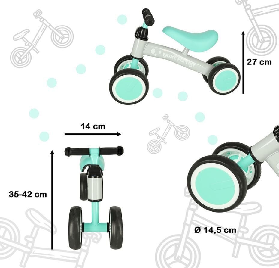 Četru riteņu velosipēds TRIKE FIX TINY cena un informācija | Balansa velosipēdi | 220.lv