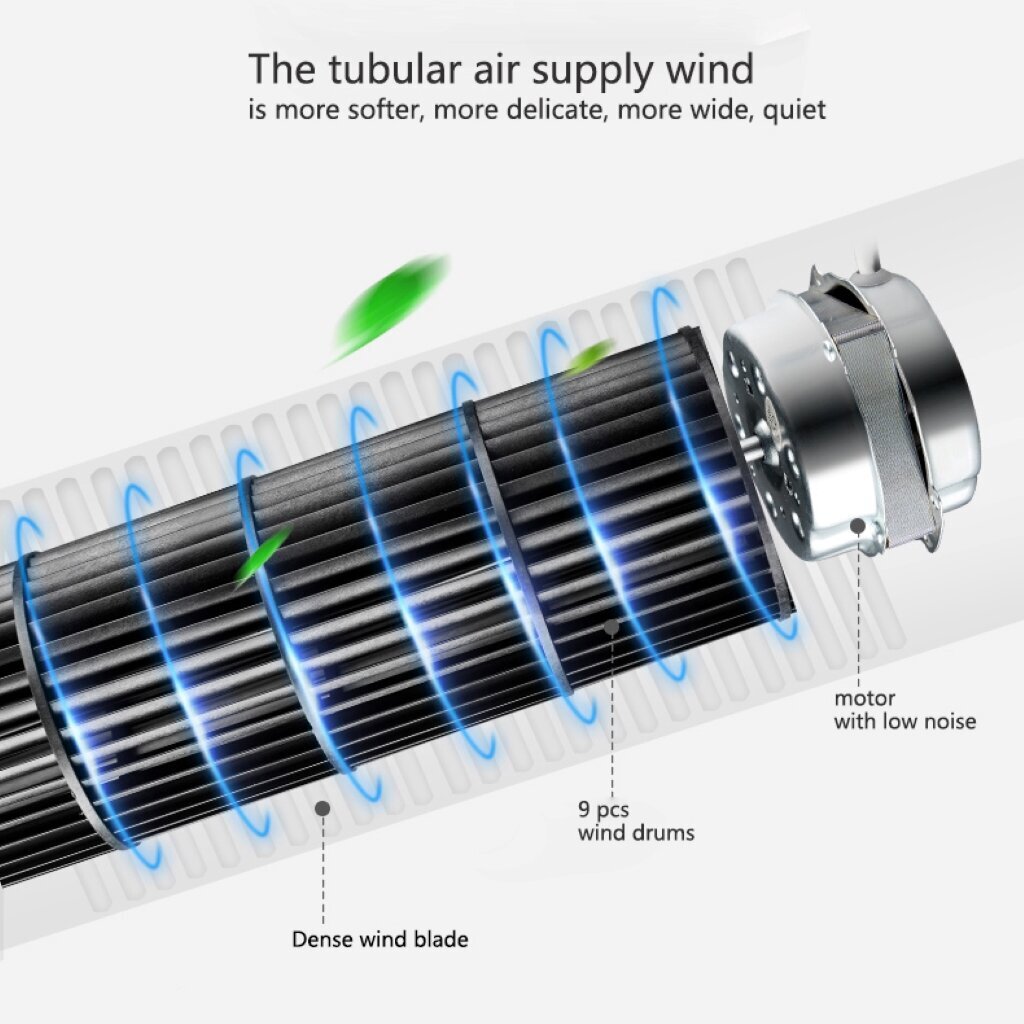 Torņa ventilators ar tālvadības pulti Saneo 002240, balts cena un informācija | Ventilatori | 220.lv