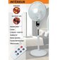 Pastāvīgais ventilators ar aizsardzību pret odiem Zero Moustique 002091,55W cena un informācija | Ventilatori | 220.lv