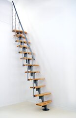 Moduļu kāpnes NIZZA Minka, Sudraba / Dižskābardis. Komplektā augstums: 294 cm цена и информация | Лестницы | 220.lv