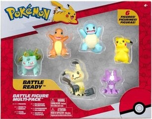 Pokemon Battle Figures 6-Pak Pikachu PKW2469 цена и информация | Конструктор автомобилей игрушки для мальчиков | 220.lv