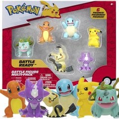 Pokemon Battle Figures 6-Pak Pikachu PKW2469 цена и информация | Конструктор автомобилей игрушки для мальчиков | 220.lv