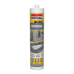 Silikona Soudal 115926 Universāls Melns 280 ml cena un informācija | Izolācijas materiāli | 220.lv