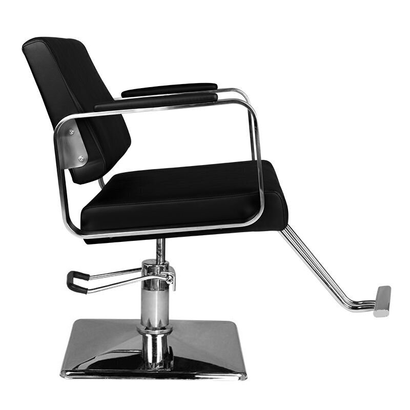 Profesionāls frizieru krēsls HAIR SYSTEM HS202, melns cena un informācija | Mēbeles skaistumkopšanas saloniem | 220.lv