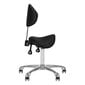 Profesionāls krēsls-ķeblītis skaistumkopšanas meistarei 1004 GIOVANNI, melns cena un informācija | Mēbeles skaistumkopšanas saloniem | 220.lv