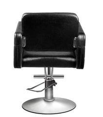 Profesionāls frizieru krēsls ar kājām HAIR SYSTEM 90-1, melns цена и информация | Мебель для салонов красоты | 220.lv