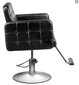 Profesionāls frizieru krēsls ar kājām HAIR SYSTEM 90-1, melns cena un informācija | Mēbeles skaistumkopšanas saloniem | 220.lv