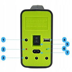 Mobilā izdzīvošanas komplekta barošanas avots ar saules paneli, 303x105x223mm cena un informācija | Nav norādīts Tūrisma piederumi | 220.lv