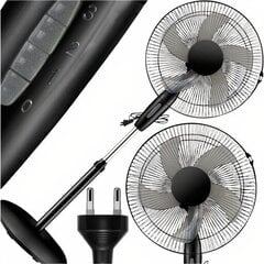 Stāvventilators Xtech Fs40, melns, 50w cena un informācija | Ventilatori | 220.lv