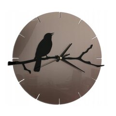Sienas pulkstenis Bird brown cena un informācija | Pulksteņi | 220.lv