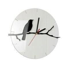 Sienas pulkstenis Bird white cena un informācija | Pulksteņi | 220.lv
