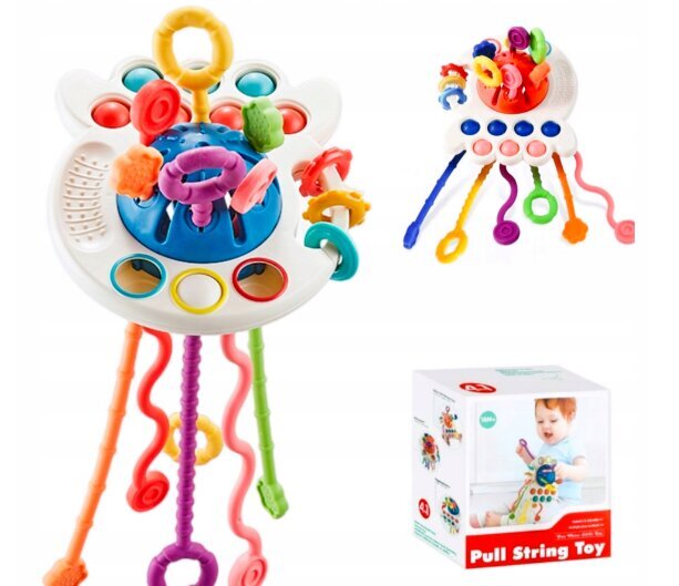 Daudzfunkcionāla rotaļlieta bērniem PULL STRING TOY цена и информация | Rotaļlietas zīdaiņiem | 220.lv
