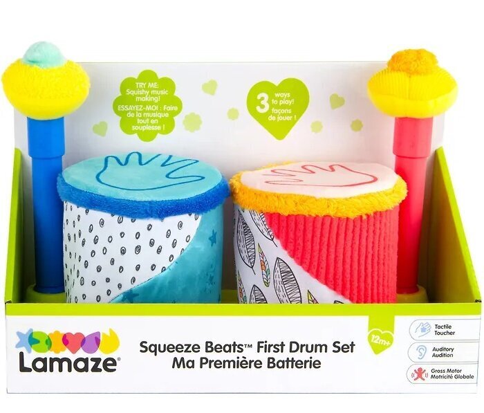 Bungu komplekts Lamaze Squeeze Beats цена и информация | Rotaļlietas zīdaiņiem | 220.lv