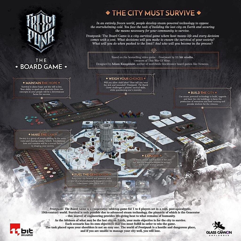 Galda spēle Frostpunk: The Board Game cena un informācija | Galda spēles | 220.lv