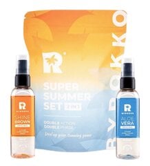 Divi revolucionāri divfāžu produkti intensīvākam iedegumam, Byrokko Super Summer Set, 204 ml cena un informācija | Ķermeņa krēmi, losjoni | 220.lv