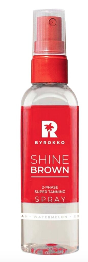 Divu fāžu aerosols ātrai iedegumam, Byrokko Shine Brown, arbūzu, 104 ml цена и информация | Paštonējošie līdzekļi | 220.lv