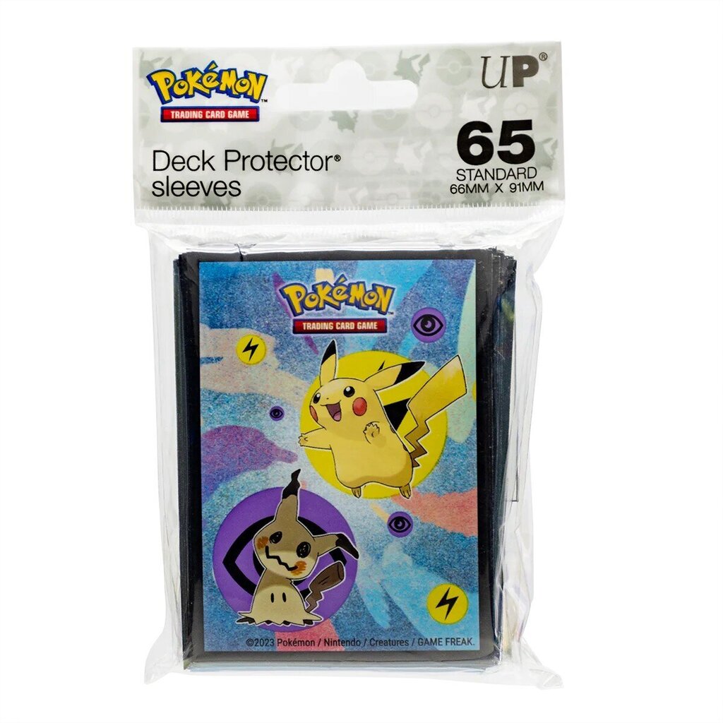 Spēļu kāršu uzmavas UP Pikachu & Mimikyu Sleeves, 65 gab. cena un informācija | Galda spēles | 220.lv