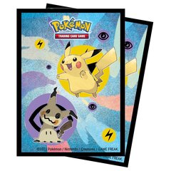 Spēļu kāršu uzmavas UP Pikachu & Mimikyu Sleeves, 65 gab. цена и информация | Настольная игра | 220.lv