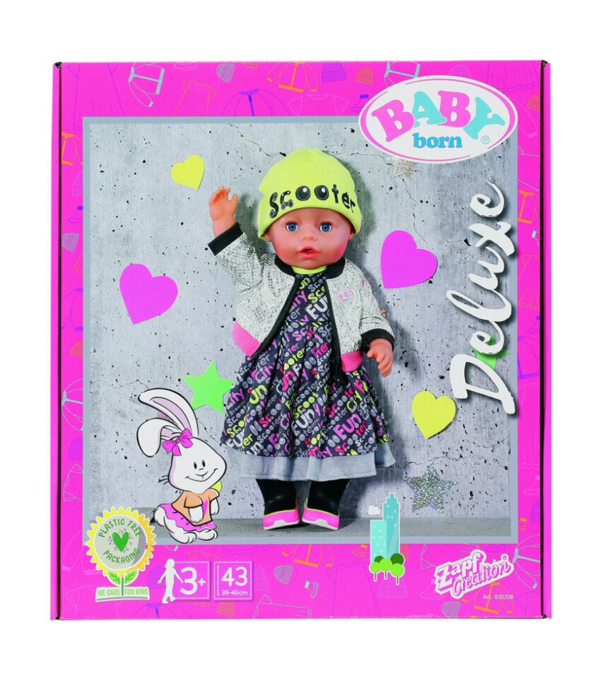Lelle Baby Born City Deluxe Style cena un informācija | Rotaļlietas meitenēm | 220.lv