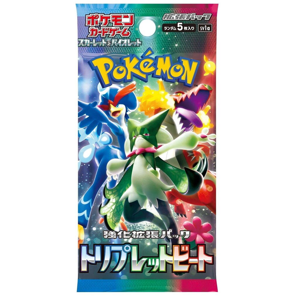 Spēļu kārtis Pokemon TCG Scarlet & Violet Triplet Beat Booster cena un informācija | Galda spēles | 220.lv