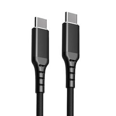 Кабель USB-C - USB-C, PD60W (черный, 3м) цена и информация | Кабели для телефонов | 220.lv