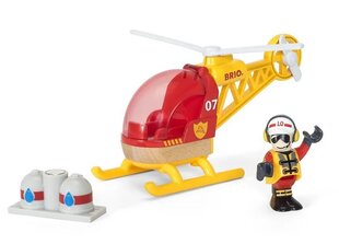 Пожарный вертолет Brio World 33797 цена и информация | Конструктор автомобилей игрушки для мальчиков | 220.lv