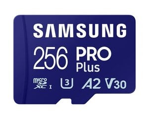 Samsung microSD Card Pro Plus 256 GB цена и информация | Карты памяти для мобильных телефонов | 220.lv