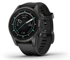 Garmin epix Pro Gen 2 Sapphire Carbon Gray DLC Titanium/Black 42mm cena un informācija | Viedpulksteņi (smartwatch) | 220.lv