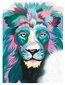 Gleznošana pēc cipariem Lauva, 40x30 cm cena un informācija | Gleznas pēc numuriem | 220.lv