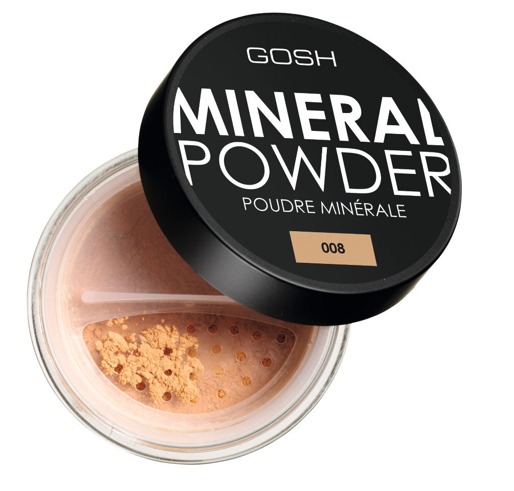 Minerālais pūderis Gosh Mineral Powder 8 g, 008 Tan цена и информация | Grima bāzes, tonālie krēmi, pūderi | 220.lv
