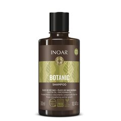 Matus stiprinošs šampūns ar rīcineļļu INOAR Botanic Shampoo 300 ml cena un informācija | Šampūni | 220.lv