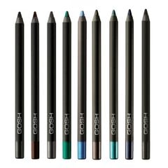 Карандаш для глаз Gosh Velvet Touch Eye Liner 1,2 г водостойкий, Funky Violet цена и информация | Тушь, средства для роста ресниц, тени для век, карандаши для глаз | 220.lv