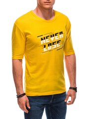 Vīriešu T-krekls S1866 — dzeltens 122441-7 cena un informācija | Vīriešu T-krekli | 220.lv
